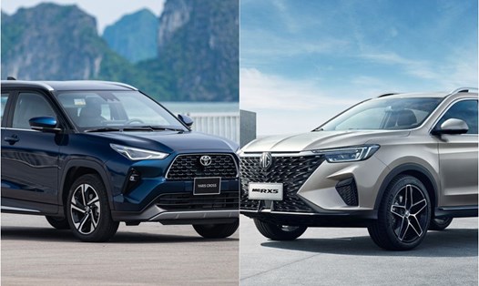 Toyota Yaris Cross là mẫu SUV hạng B còn MG RX5 là mẫu xe hạng C nhưng có mức giá bán tương đương. Ảnh: Lâm Anh