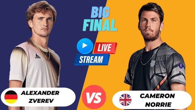 Lịch thi đấu quần vợt 25.10: Zverev vs Norrie