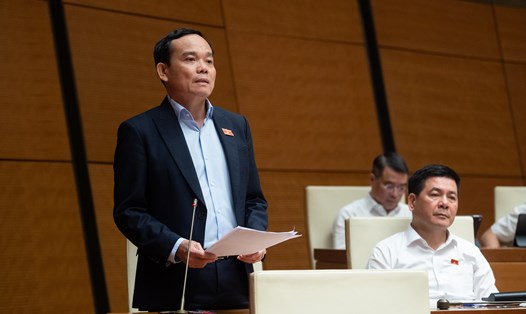 Phó Thủ tướng Chính phủ Trần Lưu Quang phát biểu. Ảnh: Phạm Thắng
