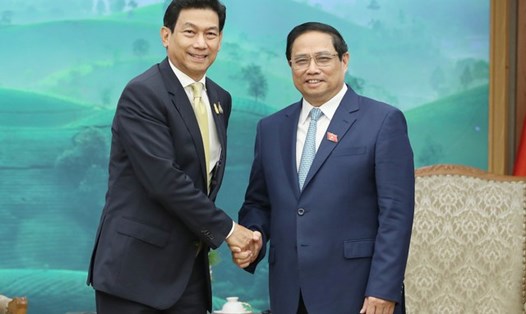 Thủ tướng Chính phủ Phạm Minh Chính và Phó Thủ tướng, Bộ trưởng Ngoại giao Thái Lan Parnpree Bahiddha-Nukara. Ảnh: VGP