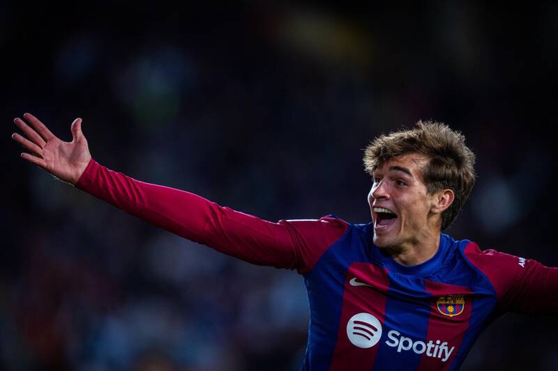 Marc Guiu là tài năng mới nhất của Barca bước ra ánh sáng. Ảnh: FCB