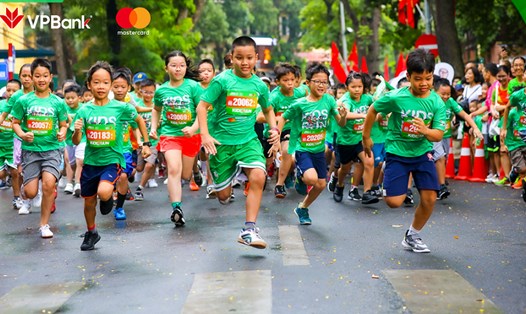 Giải chạy Mastercard Kids Run 2023 là sự kiện khởi động của sáng kiến chung “Xây hy vọng, dựng tương lai”. Ảnh: VPBank

