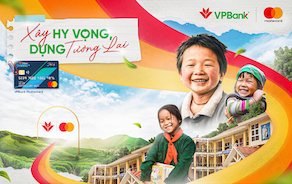 VPBank và Mastercard hợp tác thực hiện sáng kiến “Xây hy vọng, dựng tương lai”, hỗ trợ trẻ em có hoàn cảnh khó khăn ở vùng cao Việt Nam. Ảnh: VPB