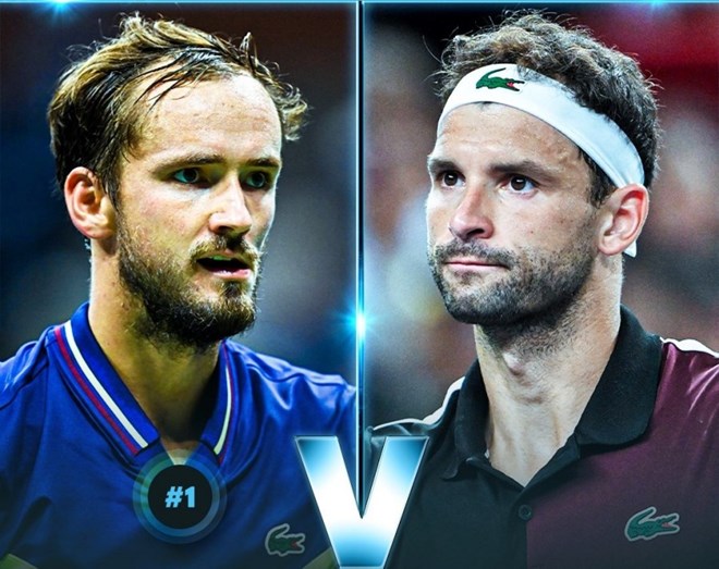 Lịch thi đấu quần vợt 26.10: Medvedev vs Dimitrov