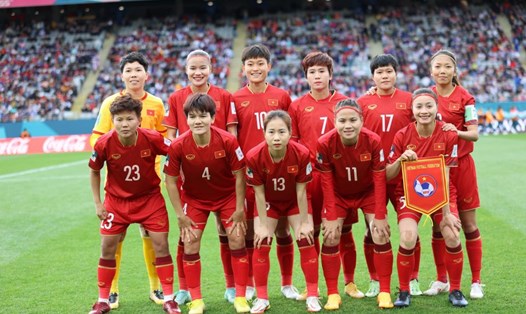 Tuyển nữ Việt Nam tại World Cup 2023. Ảnh: VFF 