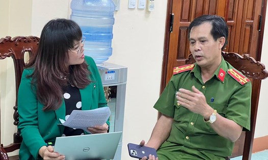 Trưởng Phòng Cảnh sát hình sự, Công an tỉnh Đắk Nông thông tin vụ việc. Ảnh: Bảo Lâm