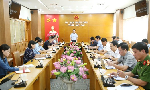Ban Chỉ đạo 389 tỉnh Lào Cai tổ chức hội nghị đánh giá công tác đấu tranh phòng, chống buôn lậu, gian lận thương mại, hàng giả. Ảnh: Viết Vinh