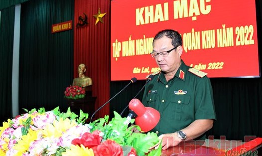 Thiếu tướng Cao Phi Hùng - Phó Tư lệnh Quân khu 5. Ảnh: Quân khu 5