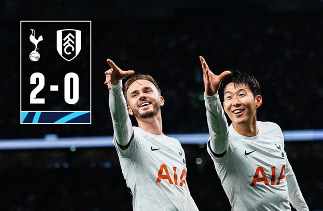 Son Heung-min và Maddison tỏa sáng giúp Tottenham đánh bại Fulham ở vòng đấu trước.   Ảnh: TOT