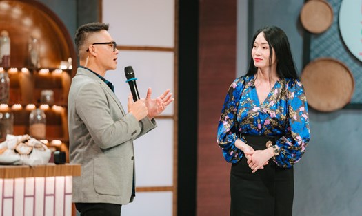 Nữ diễn viên Quách Thu Phương tham gia chương trình "Của ngon vật lạ". Ảnh: VTV 