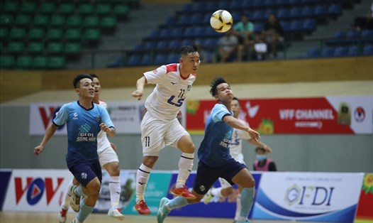 Câu lạc bộ Thái Sơn Nam (áo trắng) là ứng viên cho chức vô địch giải futsal Cúp Quốc gia 2023. Ảnh: VFF