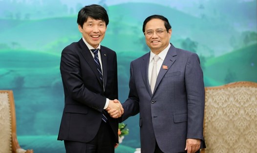 Thủ tướng Chính phủ Phạm Minh Chính tiếp ông Yamamoto Ichita - Thống đốc tỉnh Gunma, Nhật Bản. Ảnh: VGP