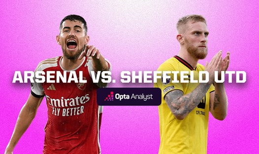 Arsenal tiếp đón Sheffield United trên sân nhà tại vòng 10 Premier League.   Ảnh: Opta 