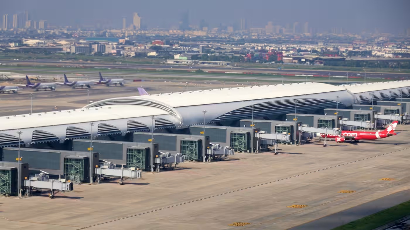 Một nhà ga vệ tinh được khai trương tại Sân bay Suvarnabhumi của Thái Lan gần Bangkok vào tháng 9/2023. Ảnh: Nikkei Asia/Ken Kobayashi
