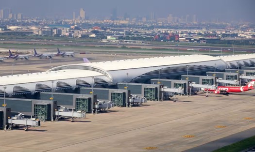 Một nhà ga vệ tinh được khai trương tại Sân bay Suvarnabhumi của Thái Lan gần Bangkok vào tháng 9/2023. Ảnh: Nikkei Asia/Ken Kobayashi