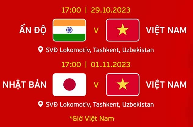 Lịch thi đấu hai trận còn lại của tuyển nữ Việt Nam. Ảnh: VFF