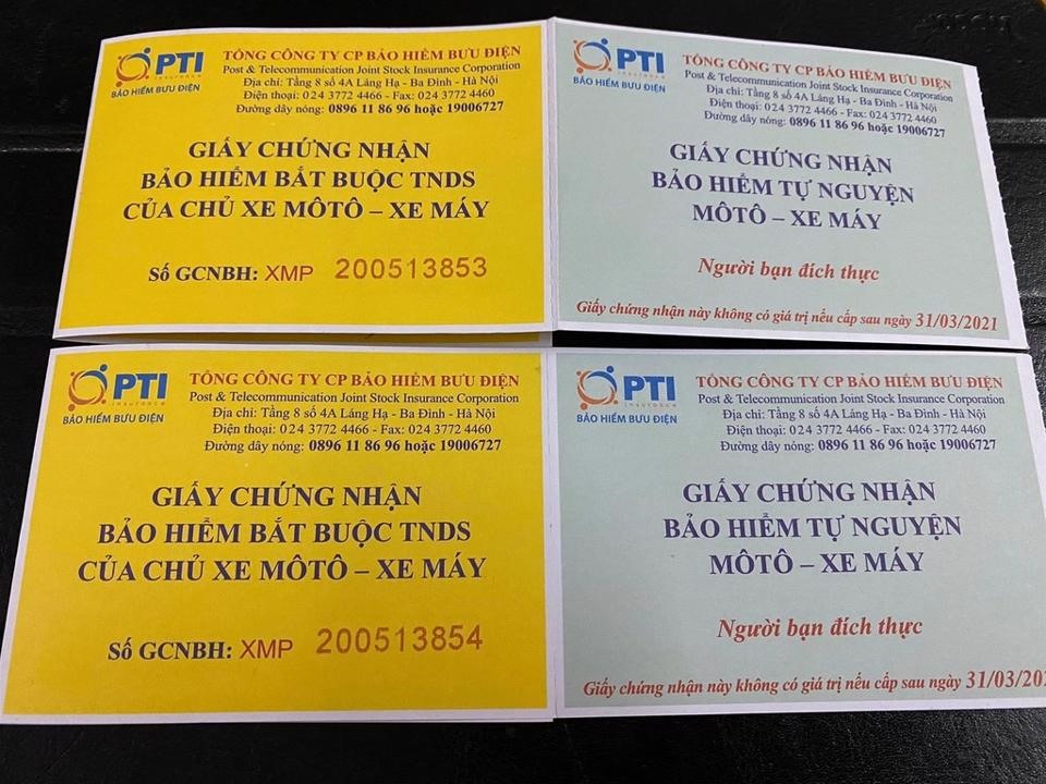 Bảo hiểm xe máy. Ảnh : Nguyễn Tuấn