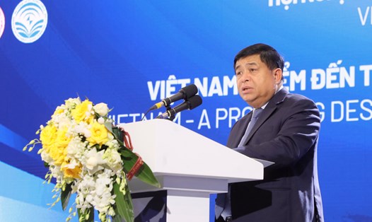 Bộ trưởng Bộ Kế hoạch và Đầu tư Nguyễn Chí Dũng. Ảnh: Đức Mạnh 