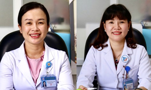 Bà Nguyễn Lan Anh (trái) và Nguyễn Thị Ngọc (phải). Ảnh chụp lại màn hình