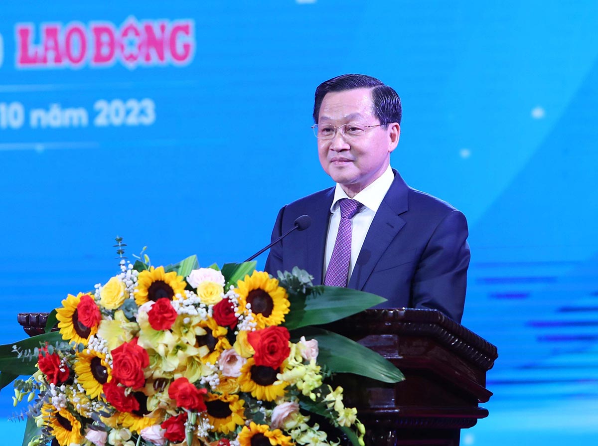Phó Thủ tướng Chính phủ Lê Minh Khái. Ảnh: Hải Nguyễn 