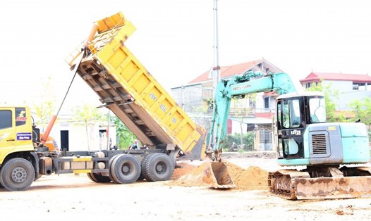 Khu tái định cư dự án Vành đai 4 tại xã Hồng Vân được huyện Thường Tín khởi công từ tháng 6.2023. Ảnh: Hanoi.gov