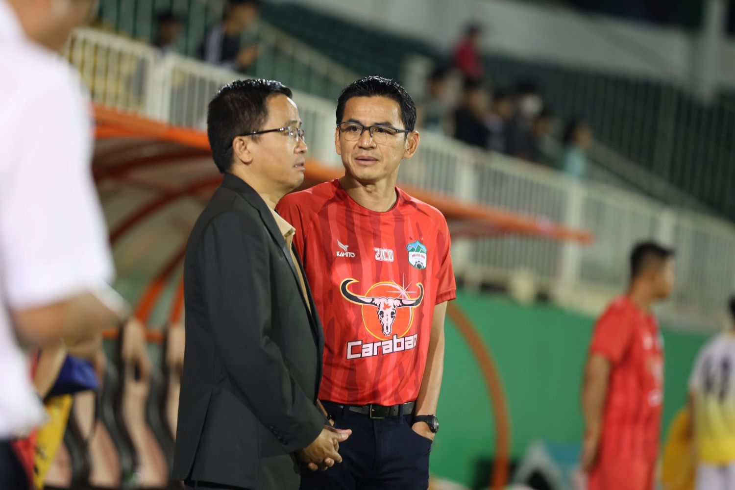 Hoàng Anh Gia Lai của huấn luyện viên Kiatisak còn nhiều vấn đề cần cải thiện sau 3 trận toàn thua ở Thiên Long Cup 2023. Ảnh: Đình Thảo