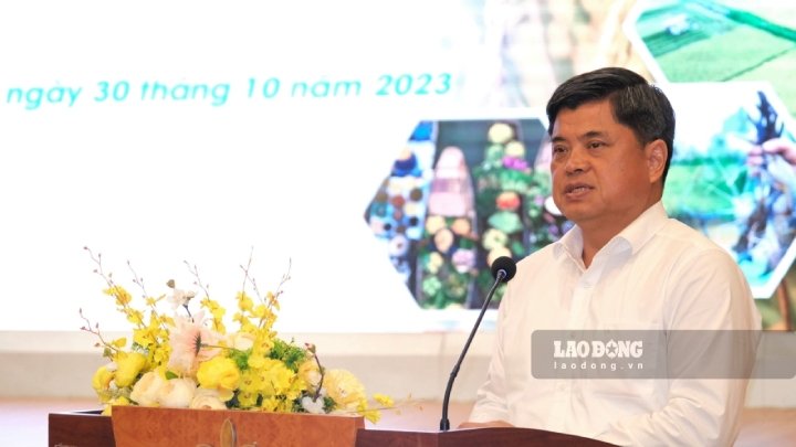 Thứ trưởng Bộ NN-PTNT Trần Thanh Nam phát biểu tại Hội nghị. Ảnh: Phong Linh