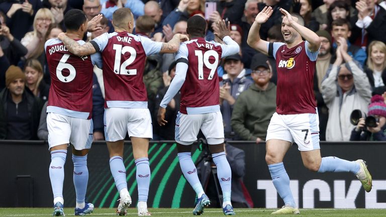 Aston Villa đang có chuỗi 5 trận bất bại tại Premier League, trong đó có 4 chiến thắng. Ảnh: Sky Sports