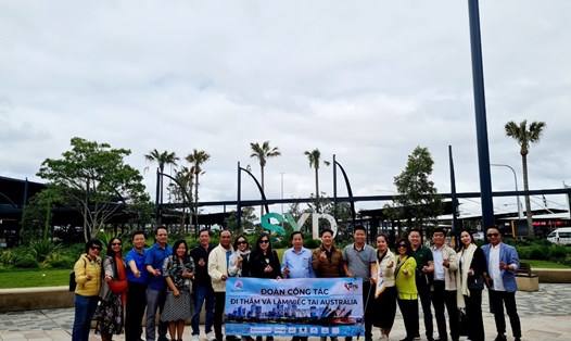 Đoàn công tác của tỉnh Khánh Hòa tổ chức xúc tiến du lịch tại Australia. Ảnh: Hữu Long