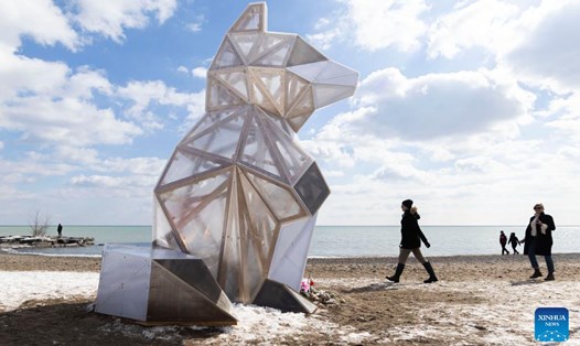 Du lịch Canada vào mùa đông mang lại nhiều trải nghiệm thú vị. Ảnh: Xinhua