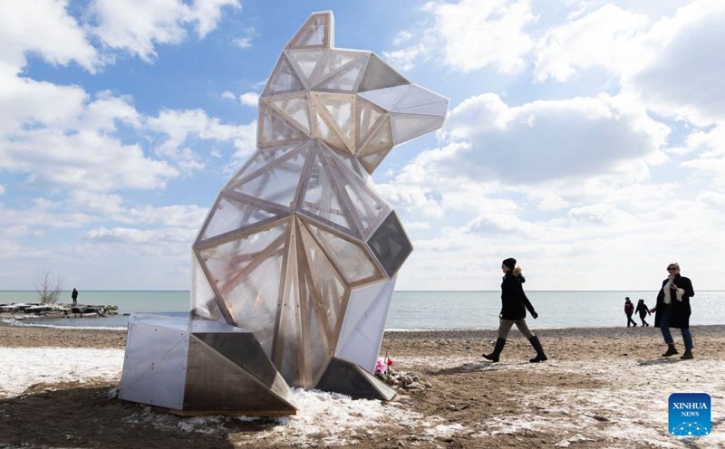 Du lịch Canada vào mùa đông mang lại nhiều trải nghiệm thú vị. Ảnh: Xinhua