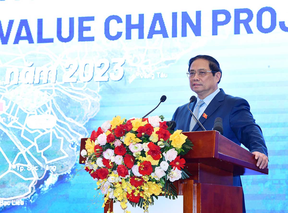 Thủ tướng Phạm Minh Chính phát biểu tại sự kiện. Ảnh: Trần Hải