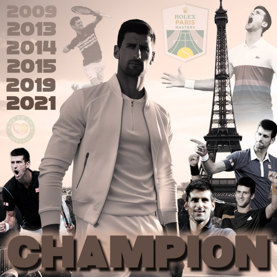Djokovic đã 6 lần vô địch Paris Masters. Ảnh: GTL Tennis