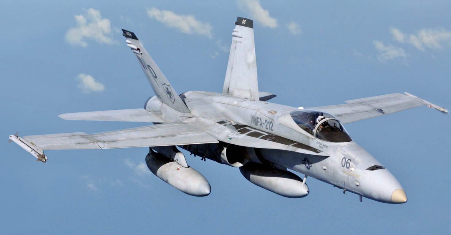 Máy bay F/A-18 Hornet của Mỹ. Ảnh: Chụp màn hình