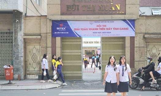 Trường THPT Bùi Thị Xuân (Quận 1, TPHCM). Ảnh: Chân Phúc
