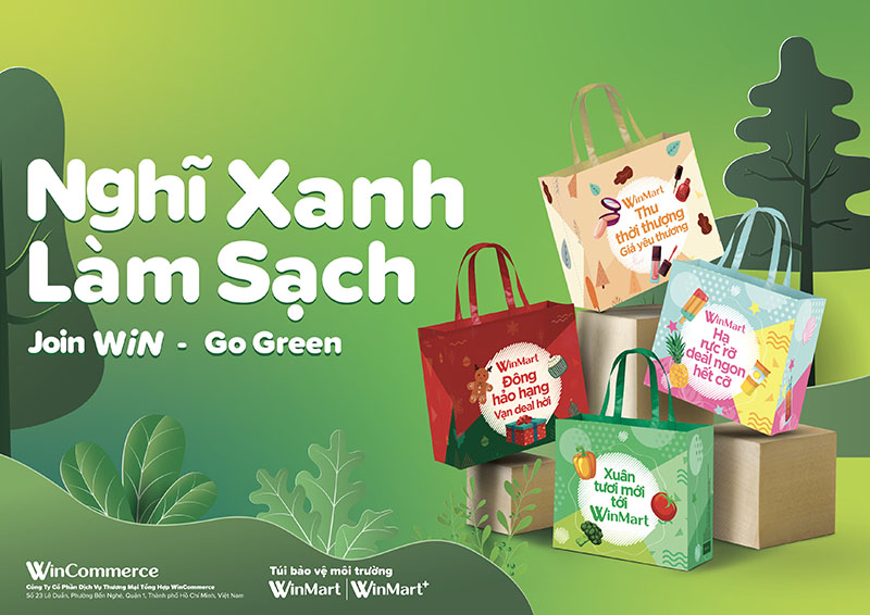 Túi mua sắm WinMart. Ảnh: WinCommerce