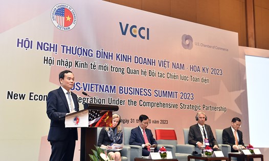 Phó Thủ tướng Chính phủ Trần Lưu Quang phát biểu tại hội nghị. Ảnh: VGP