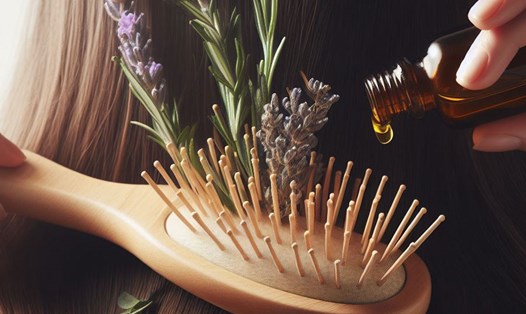 Những loại tinh dầu dưỡng tóc có thể mang đến giải pháp tự nhiên và hiệu quả để chống gàu. Ảnh: AI - Thiện Nhân