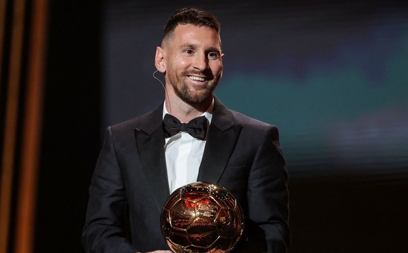 Messi lần thứ 8 giành Quả bóng vàng. Ảnh: France Football 