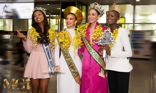 Thí sinh Hoa hậu Hòa bình quốc tế 2023 ấn tượng với đất nước, văn hóa, con người Việt Nam. Ảnh: BTC