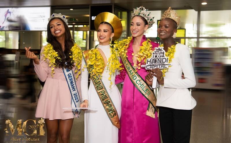 Thí sinh Hoa hậu Hòa bình quốc tế 2023 ấn tượng với đất nước, văn hóa, con người Việt Nam. Ảnh: BTC
