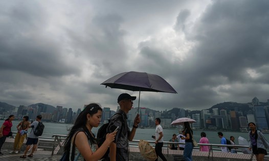Hong Kong (Trung Quốc) chuẩn bị đón bão Koinu vào cuối tuần này. Ảnh: Sam Tsang/SCMP