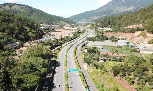 Dự án cao tốc Liên Khương - Đà Lạt ở tỉnh Lâm Đồng. Ảnh: Phan Tuấn
