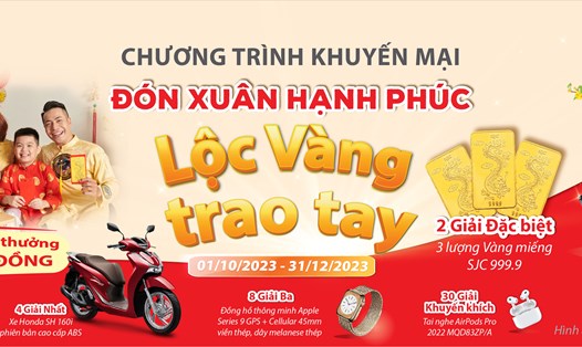 Dai-ichi Life Việt Nam tiếp tục triển khai chương trình khuyến mại “Đón xuân hạnh phúc, lộc vàng trao tay” đối với khách hàng trong cả nước. Nguồn: Dai-ichi Life