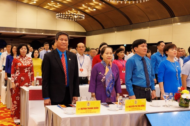 Lãnh đạo Tổng LĐLĐVN tham dự Đại hội Công đoàn Công Thương Việt Nam lần thứ IV. Ảnh: Hải Nguyễn 
