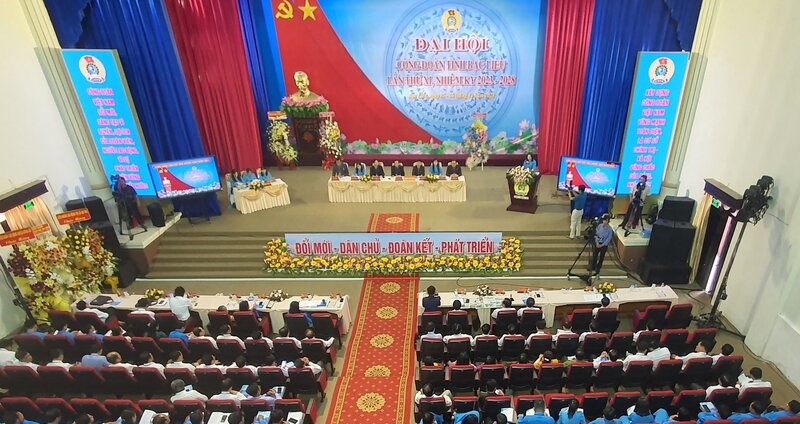 249 Đại biểu chỉnh thức tham dự Đại hội Công đoàn tỉnh Bạc Liêu lần thứ XI, nhiệm kỳ 2023 -2028. Ảnh: Nhật Hồ