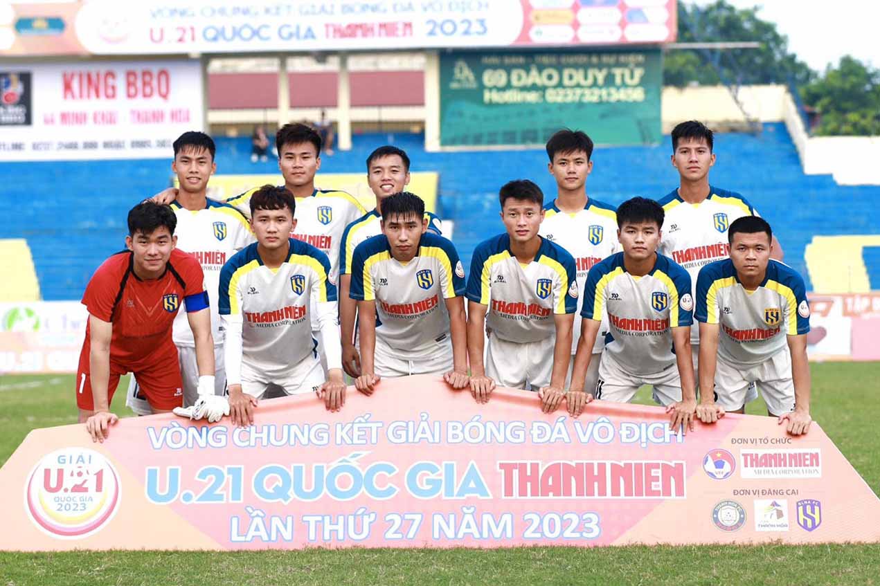 Sông Lam Nghệ An đang có rất nhiều cầu thủ trẻ chất lượng. Ảnh: Thanh Vũ