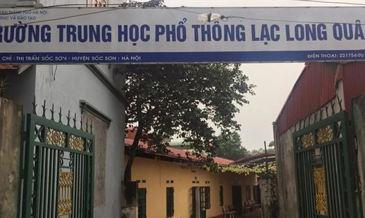 Trường THPT Lạc Long Quân (Hà Nội). Ảnh: Khánh Linh