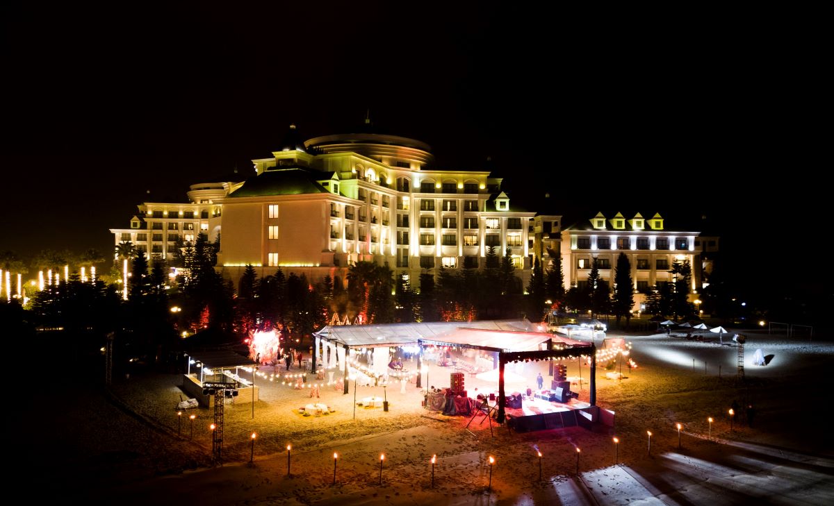 Một đám cưới của gia đình tỉ phú Ấn Độ được tổ chức tại Hạ Long vào tháng 2.2023. Ảnh: Nguyễn Hùng