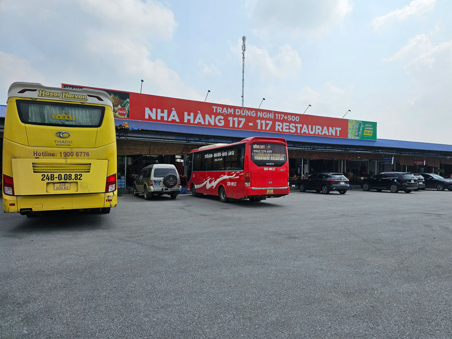 Trạm dừng nghỉ Km117+500 tuyến cao tốc Nội Bài - Lào Cai. Ảnh: Bảo Nguyên